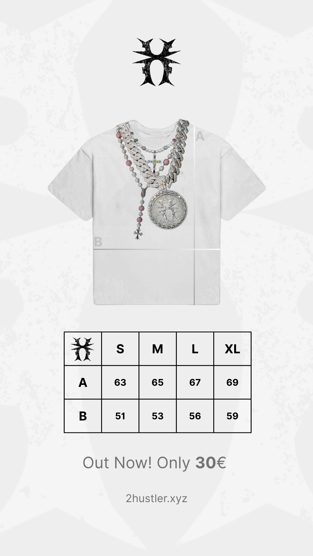 CHAINED WHITE TEE